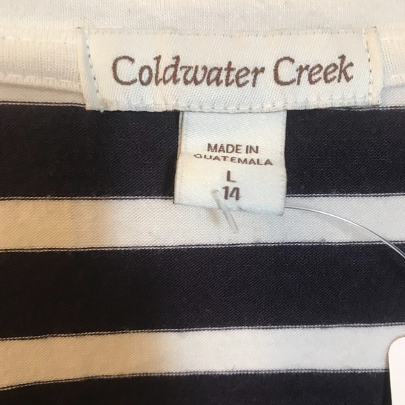 Blue and white striped -button-down size large - Picture 2 of 2